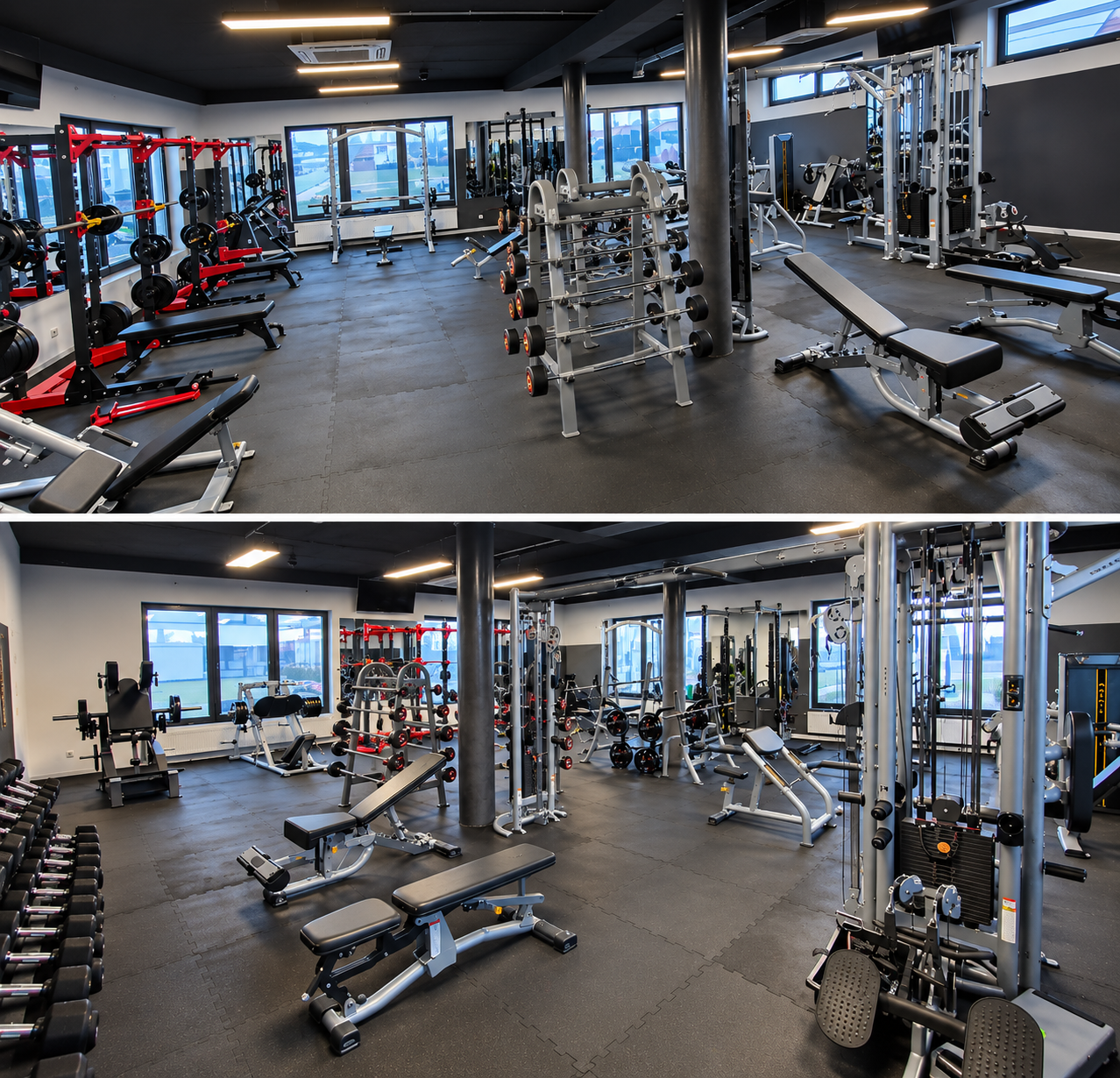Strefa treningowa siłowni Dobrzyński Gym & Fitness